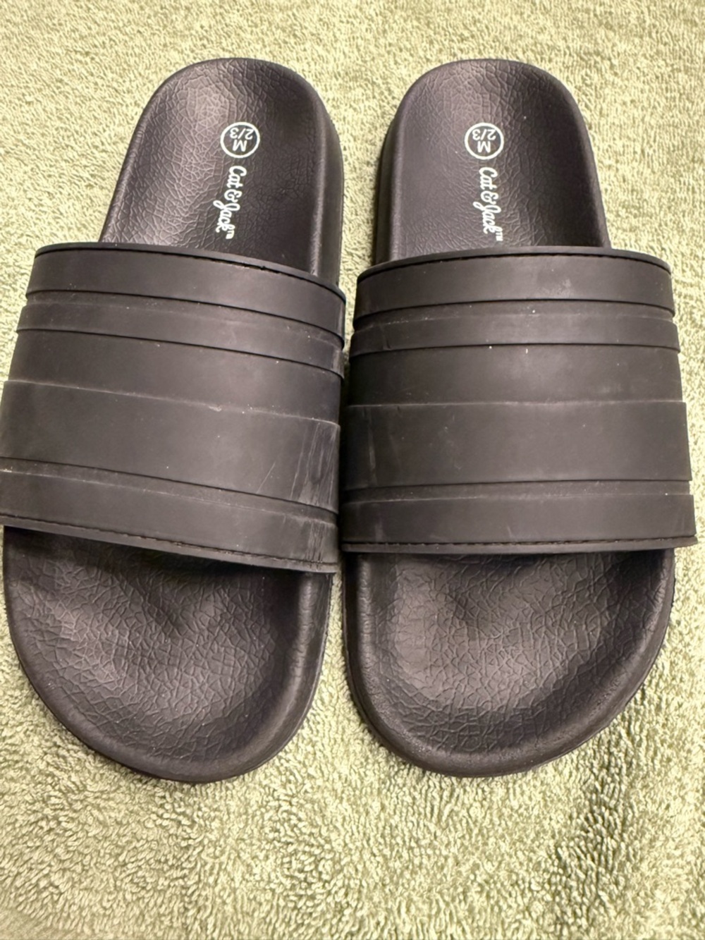 Cat & Jack Black Slide Sandals for Kids
